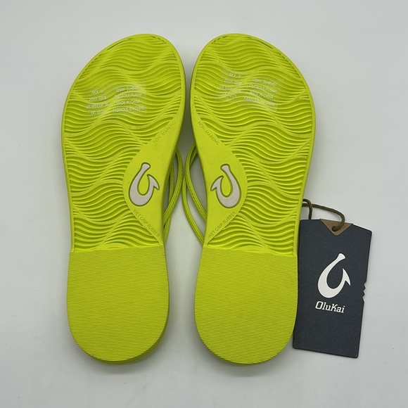 Olukai Women’s Sandals ‘AKA – Citron | Size 8 | New with Tags (No Box) - Picture 8 of 9